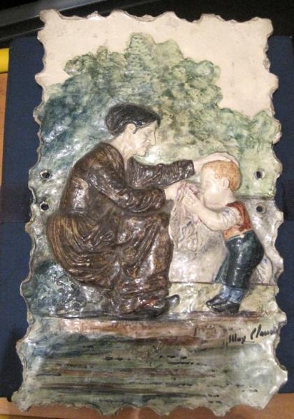 La propreté économique ou Grand-mère mouchant un enfant