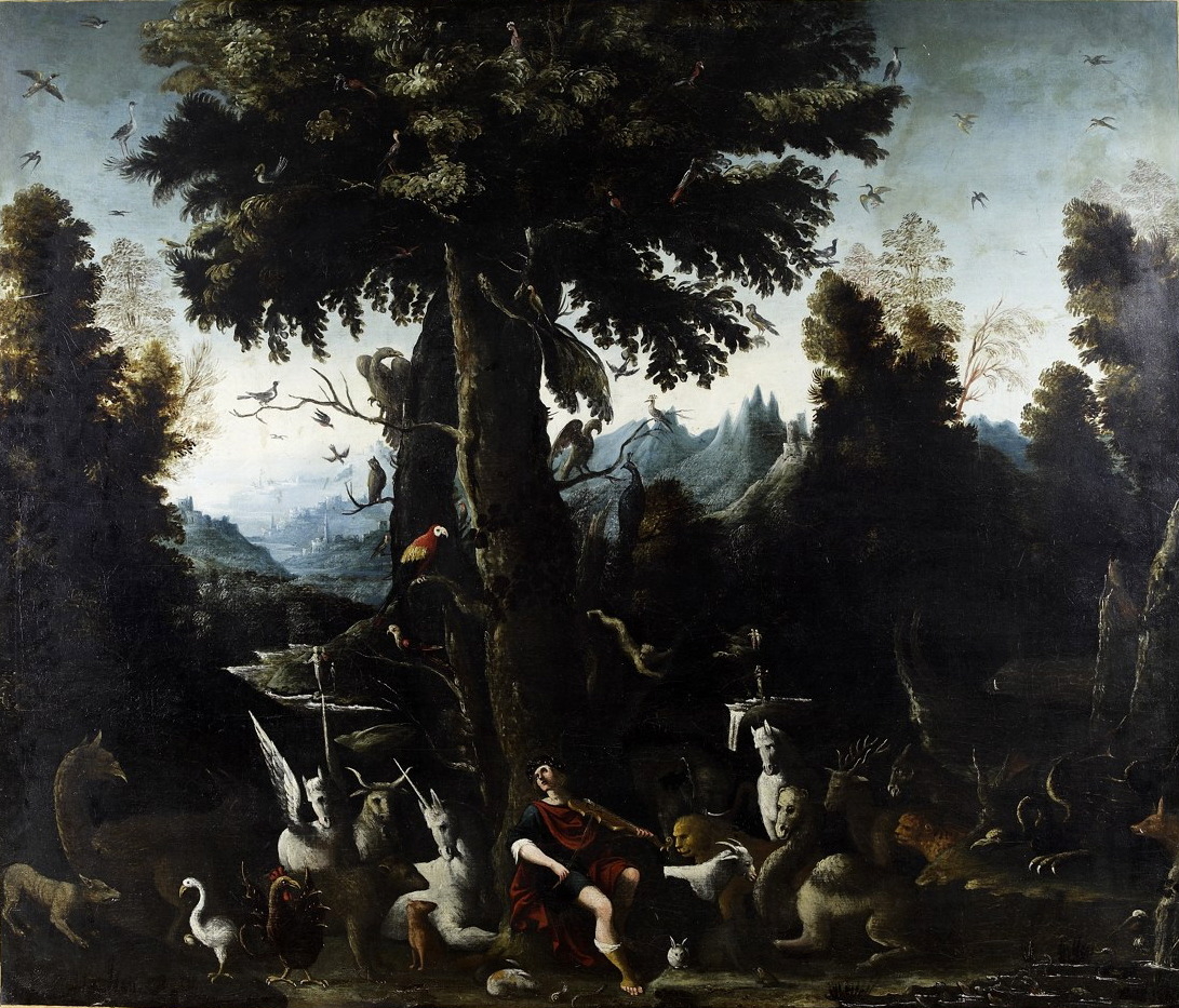 Orphée charmant les animaux sauvages