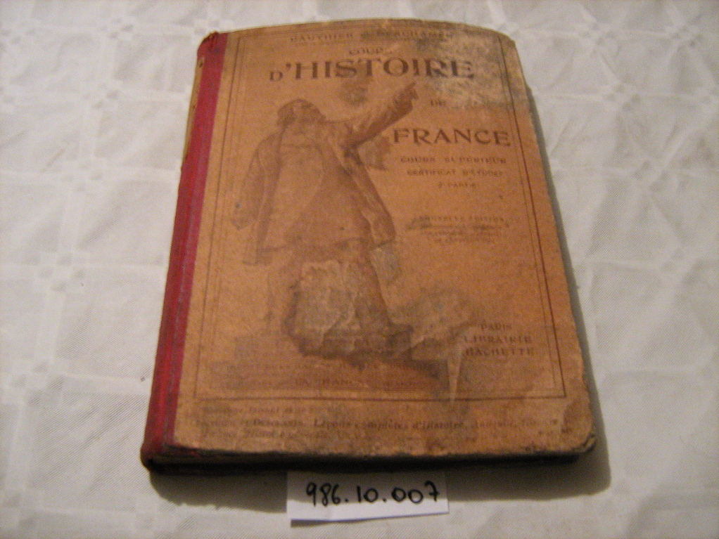 Manuel : cours d’Histoire de France, cours supérieur