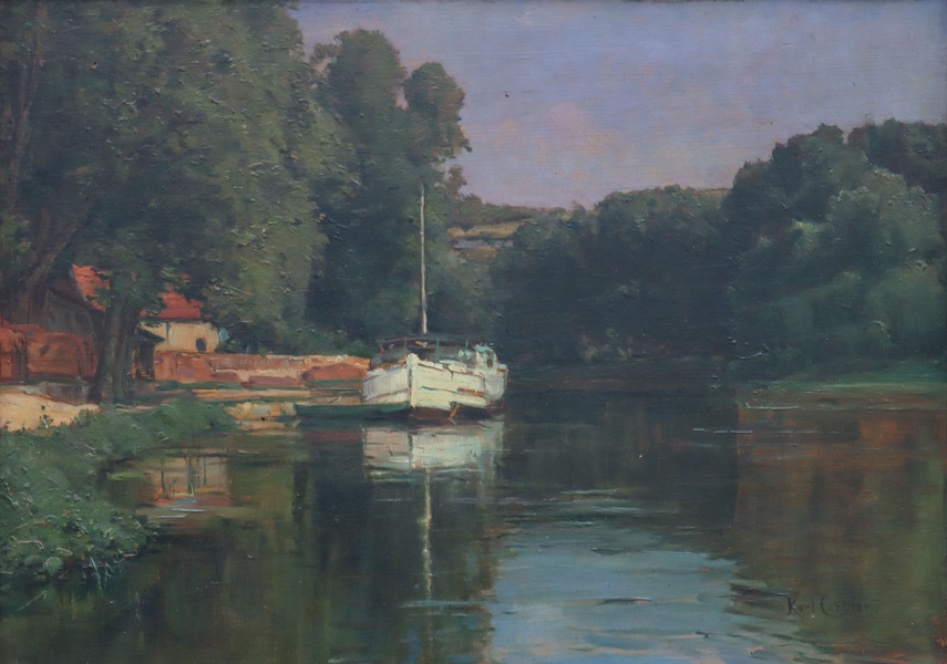 Péniche à quai