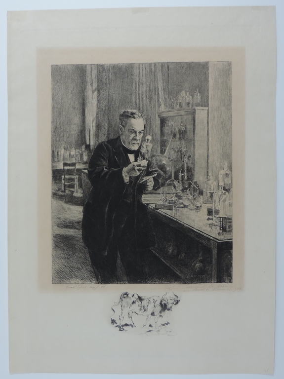 Pasteur dans son laboratoire