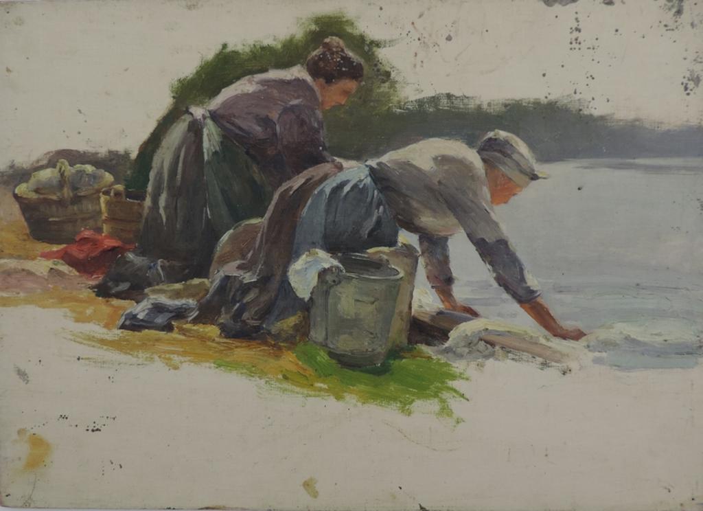 Etude de lavandières