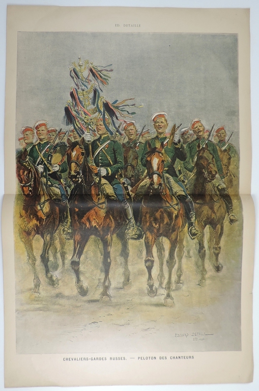 Chevaliers-gardes russes. Peloton des chanteurs.