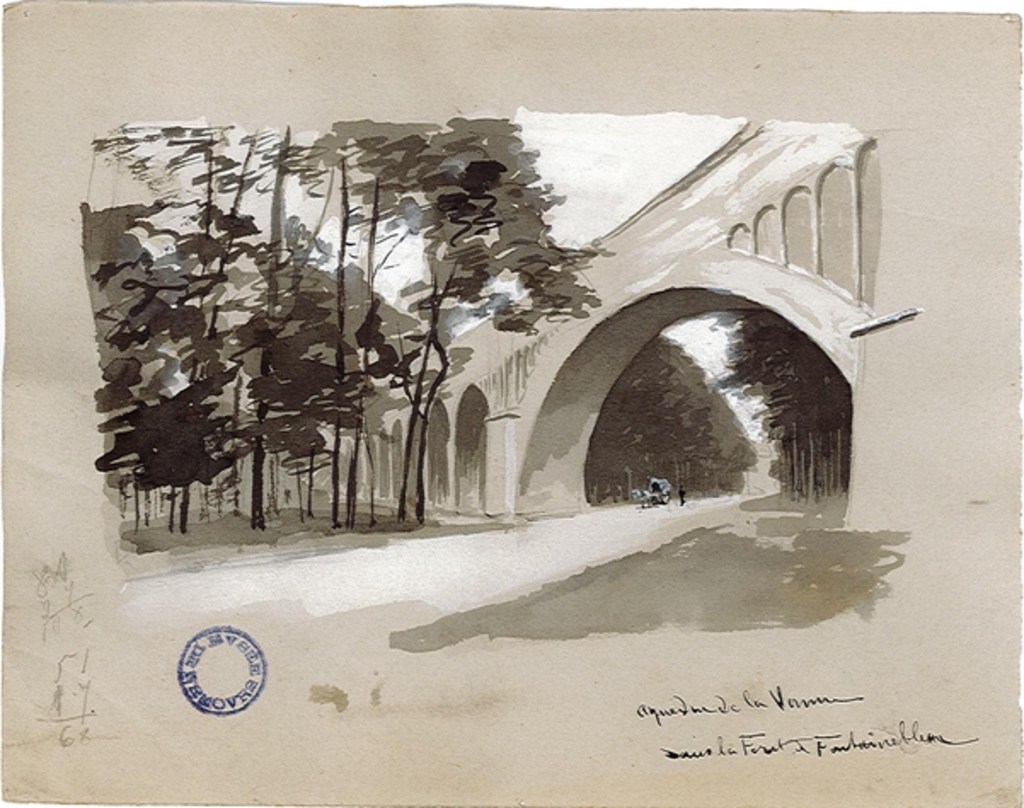 Aqueduc de la Vanne dans la forêt de Fontainebleau
