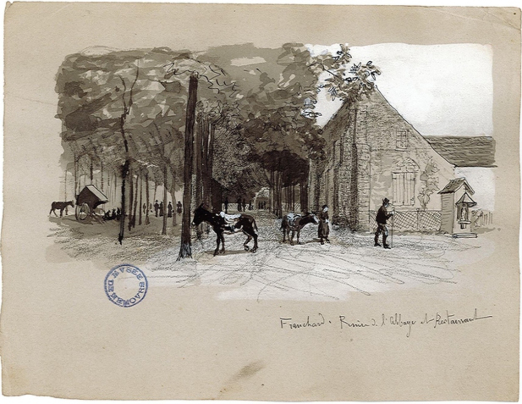 Franchard : ruines de l'abbaye et restaurant
