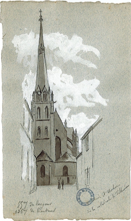 Abside et clocher de la cathédrale de Pithiviers