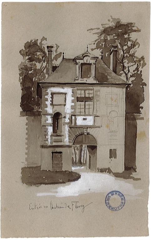 Entrée du château de Fleury