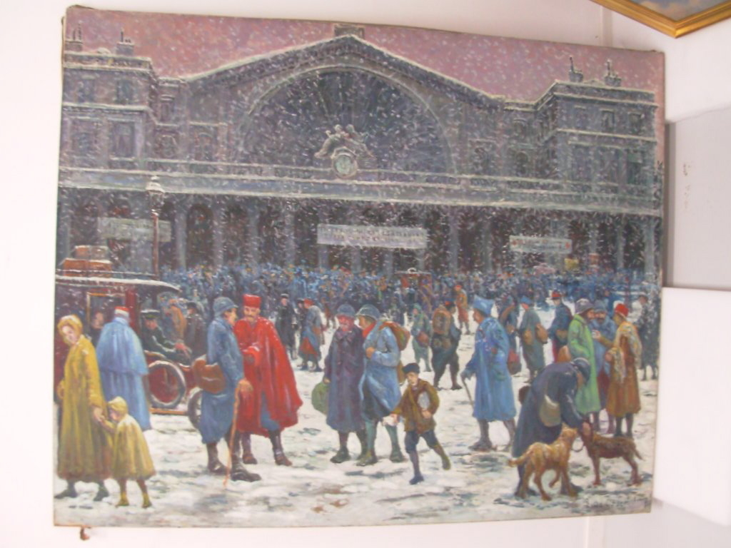 Gare de l'Est sous la neige