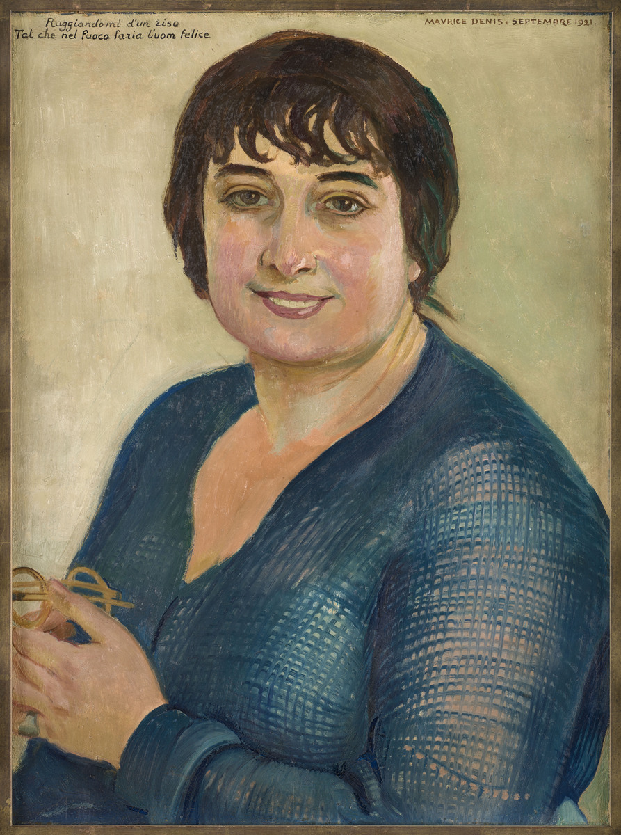 Portrait de Lisbeth en bleu