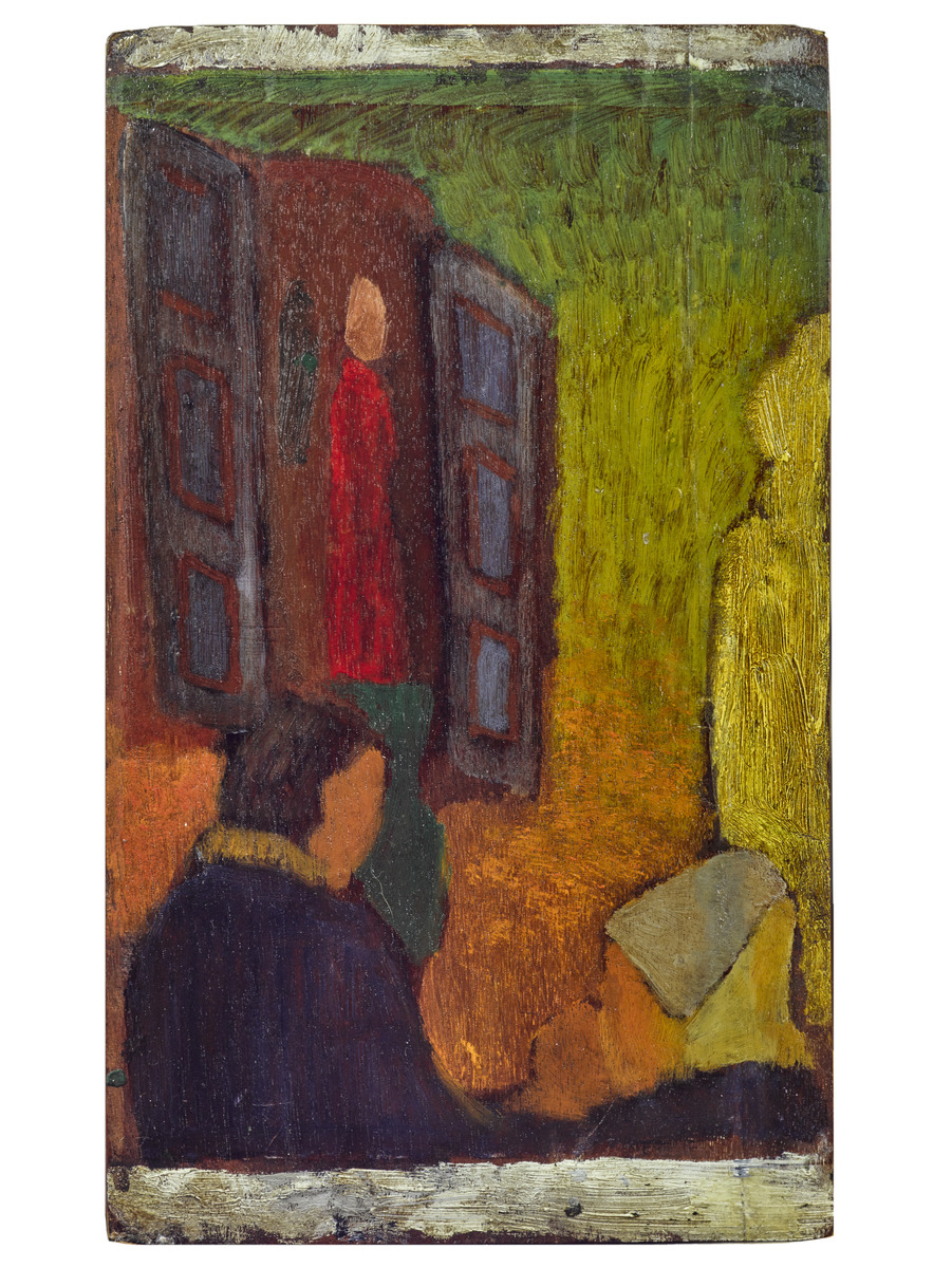 Intérieur breton à la porte bleue