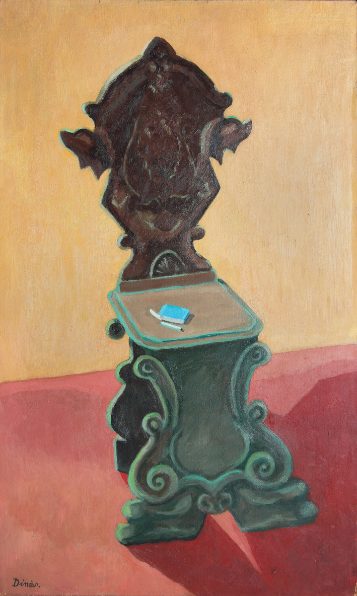 Chaise de style italien au livre bleu