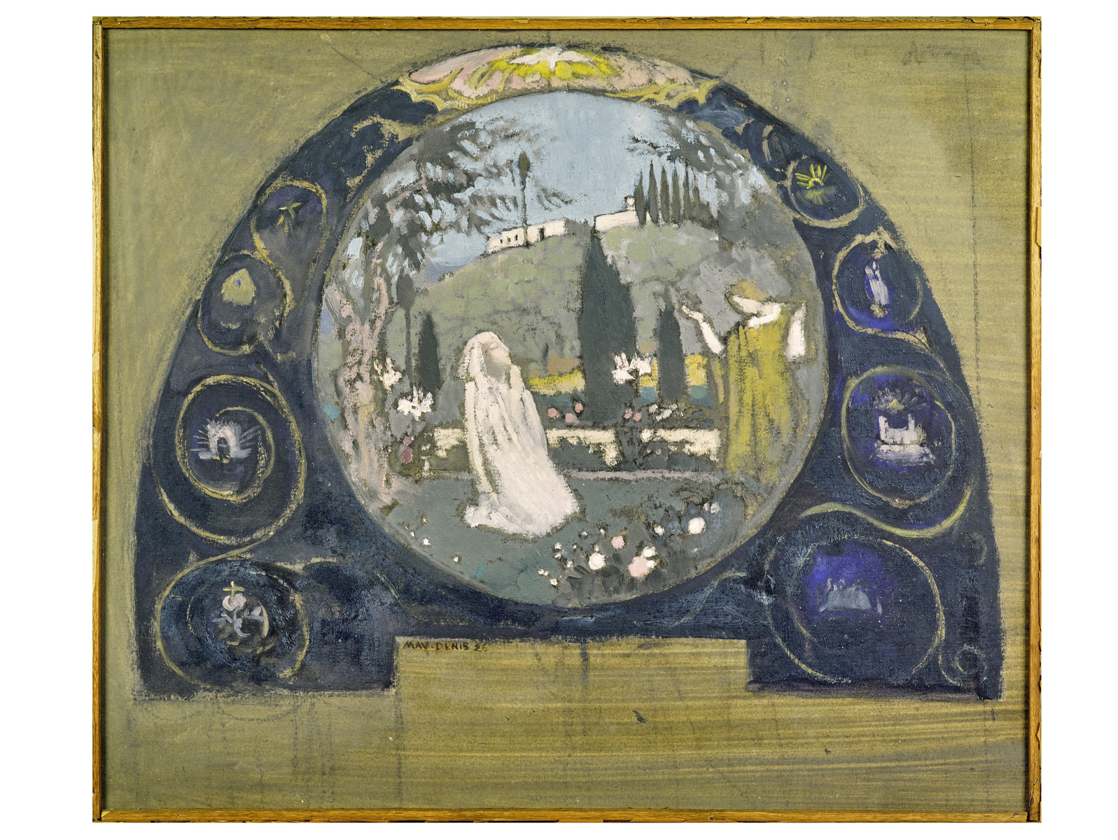 Annonciation, esquisse (pour la chapelle de la Vierge, décor de l'église Saint-Nicaise, Reims)