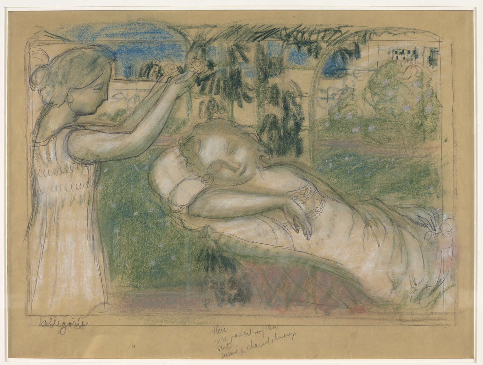 Allégorie (4), Etude pour "Amour" ; Allégorie. Etude pour Amour