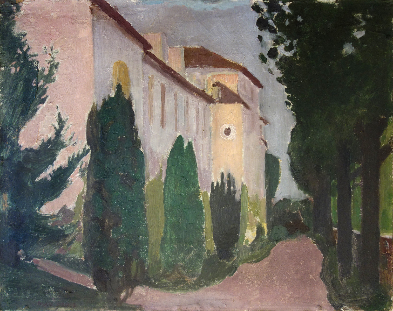 Vue de la terrasse du Prieuré