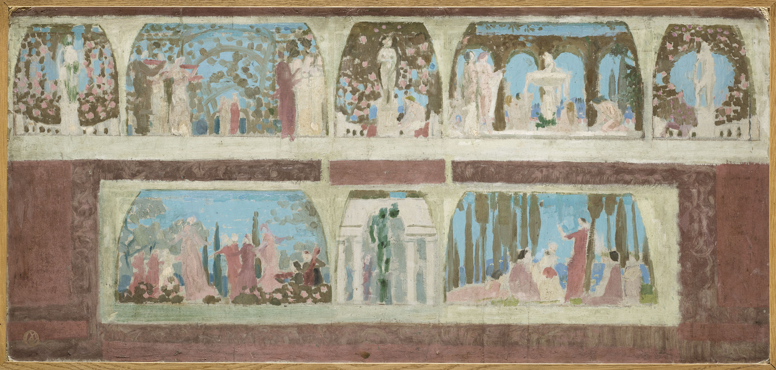 Soir florentin, projet d'ensemble (décor pour l'hôtel particulier de Charles Stern, Paris)