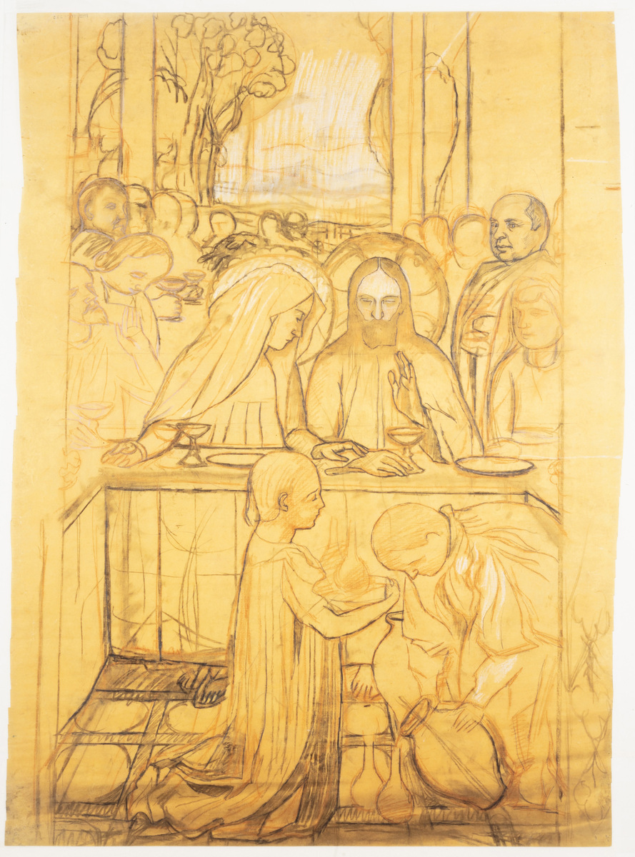 Les Noces de Cana (2), étude pour la chapelle de la Vierge, décor de l'Eglise Sainte-Marguerite, Le Vésinet ; Les Noces de Canaa (2)