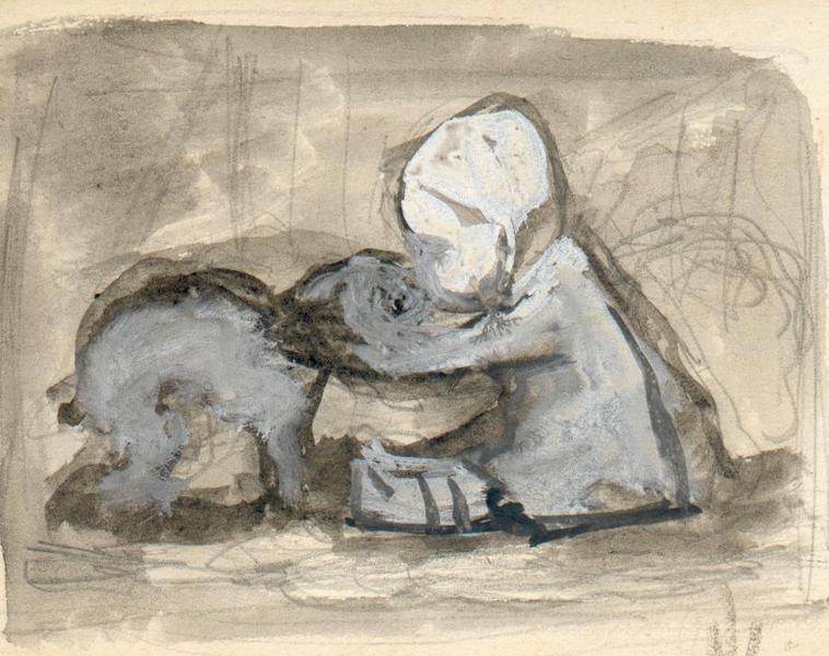 Enfant et chien (titre du registre d'inventaire)
