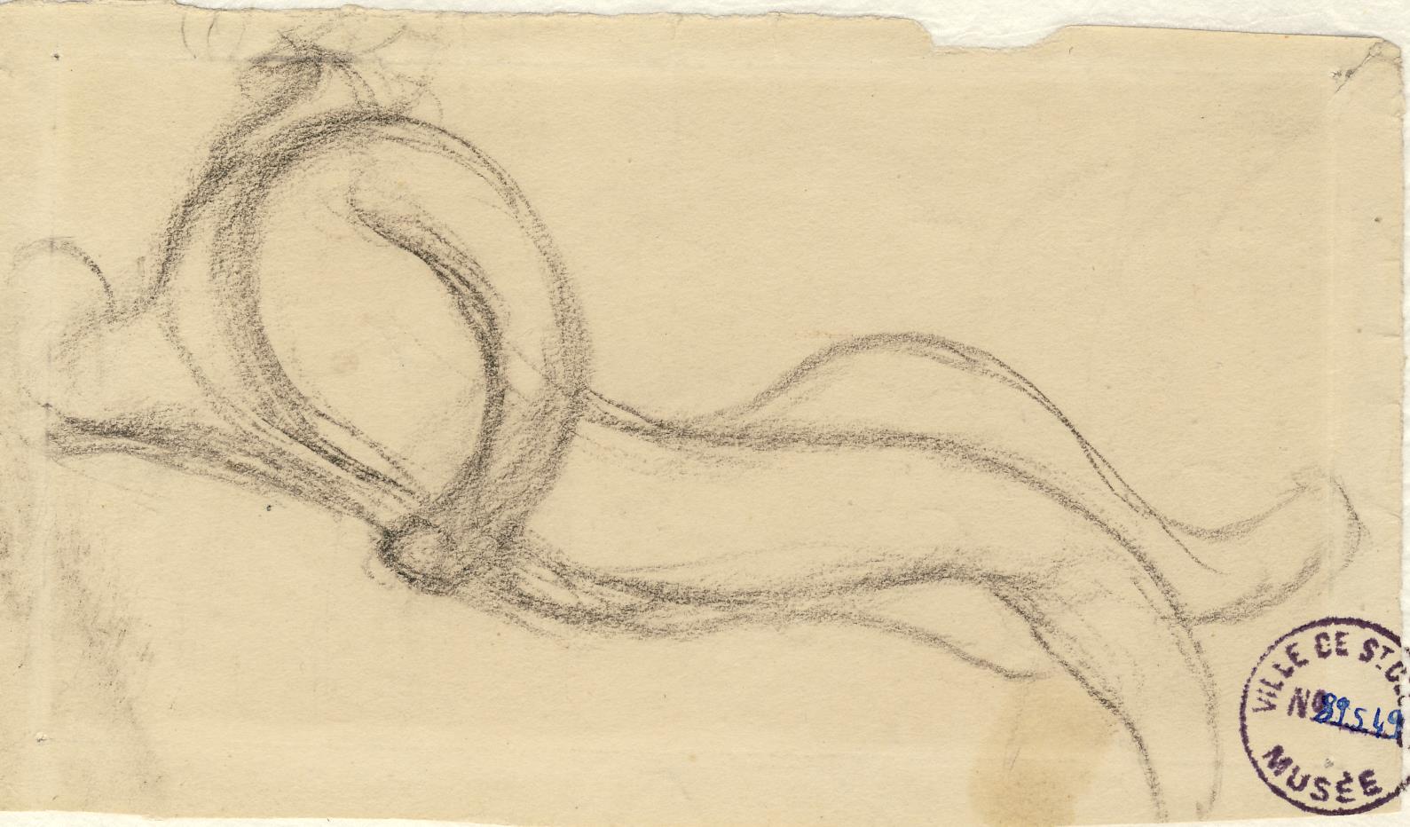 Etude d'une femme allongée