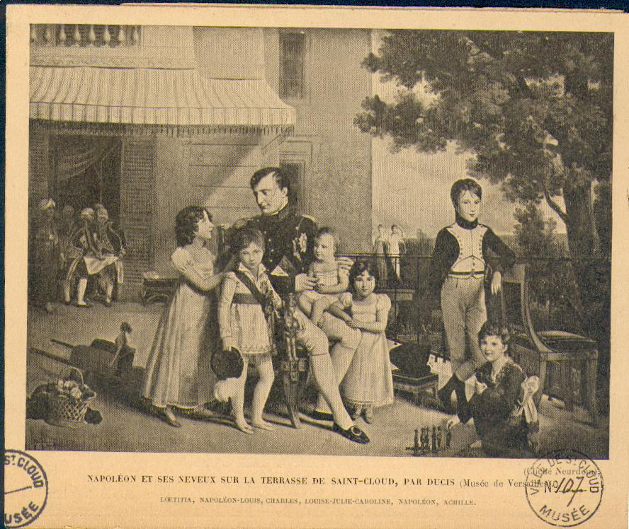 Napoléon et ses neveux sur la terrasse de Saint-Cloud, par ducis