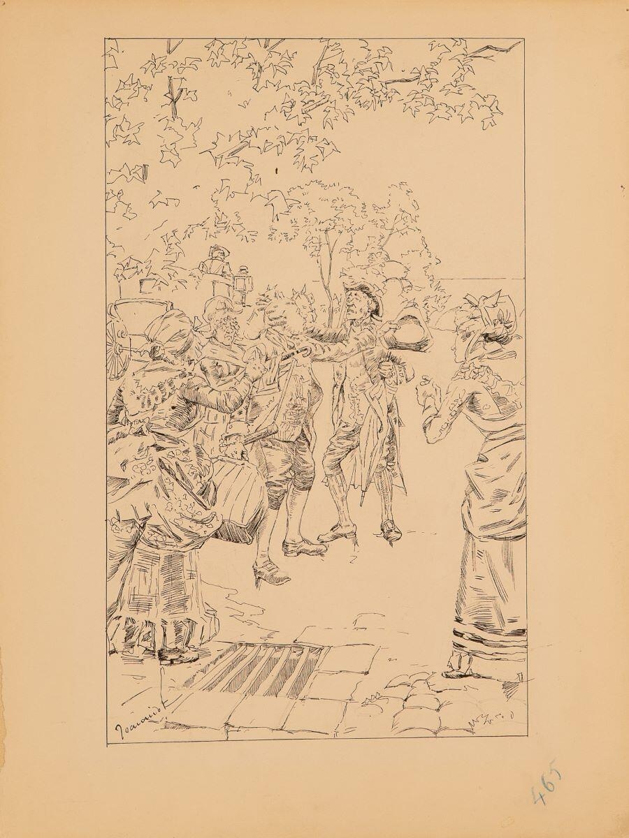 Voyage de Paris à Saint-Cloud par terre et par mer. Adieux du voyageur à sa mère, à ses tantes et à son régent