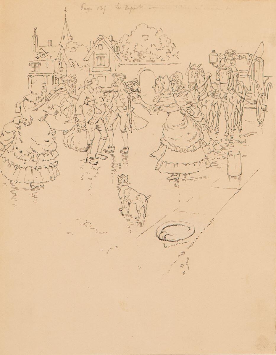 Voyage de Paris à Saint-Cloud par terre et par mer. Adieux du voyageur à sa mère, à ses tantes et à son régent