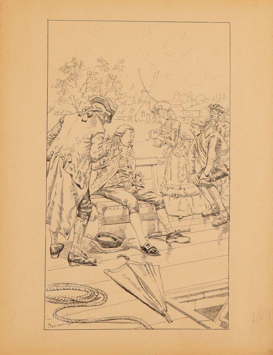 Voyage de Paris à Saint-Cloud par terre et par mer. Le voyageur se trouve mal et est obligé de s’asseoir