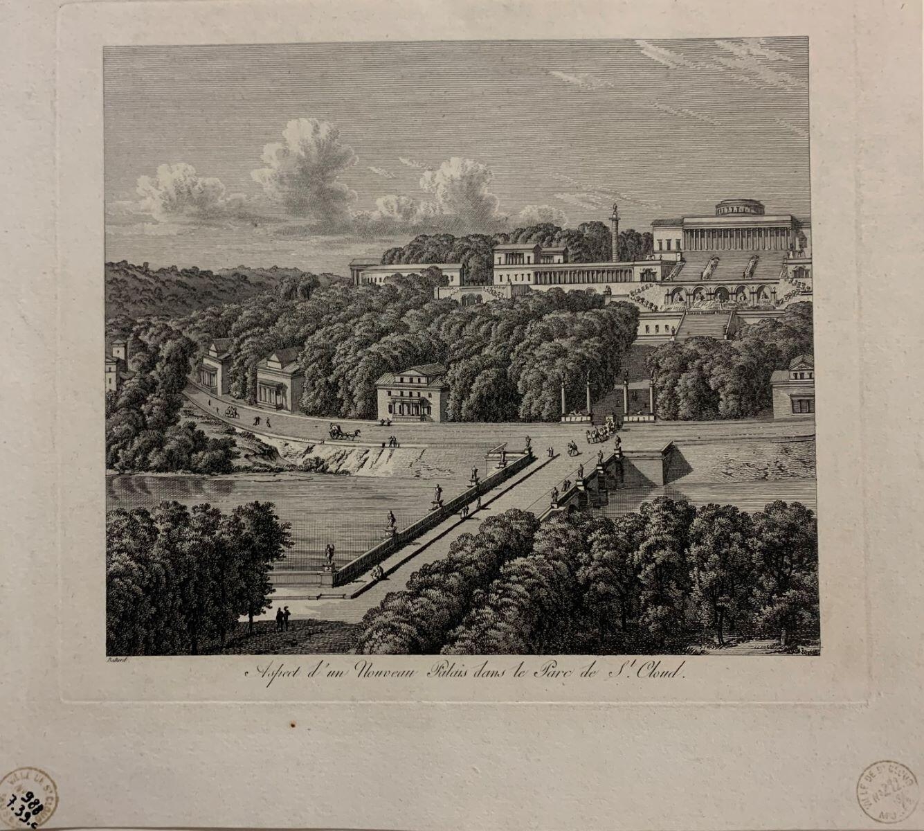 Aspect d'un nouveau Palais dans le Parc de Saint-Cloud