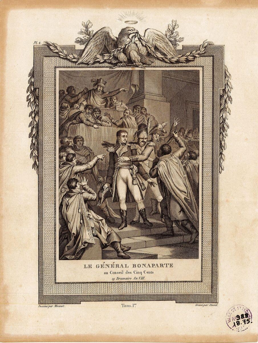 Le Général Bonaparte au Conseil des Cinq Cents 19 Brumaire An VIII