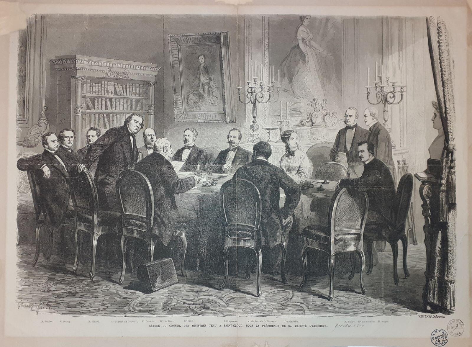 Séance du conseil des ministres à Saint-Cloud, sous la présidence de sa Majesté l'Empereur - Recherche Google