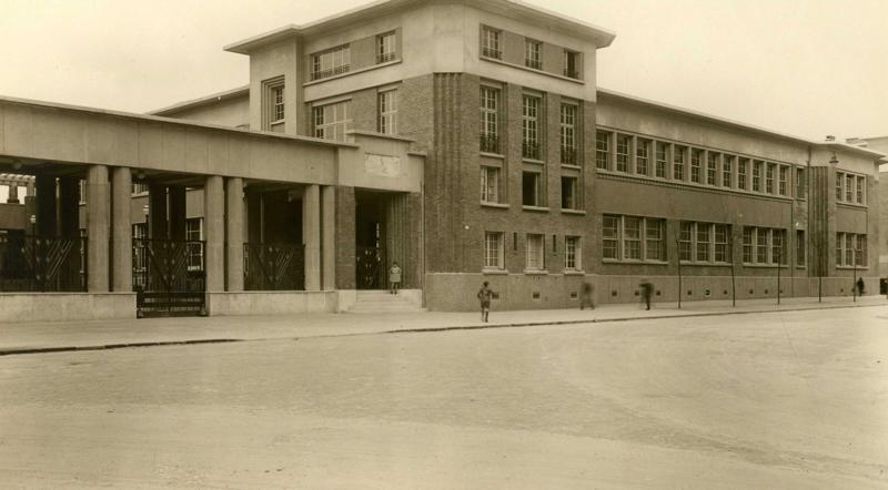Ecole primaire Aristide Briand de la cité-jardins - Façade principale (Titre fictif)