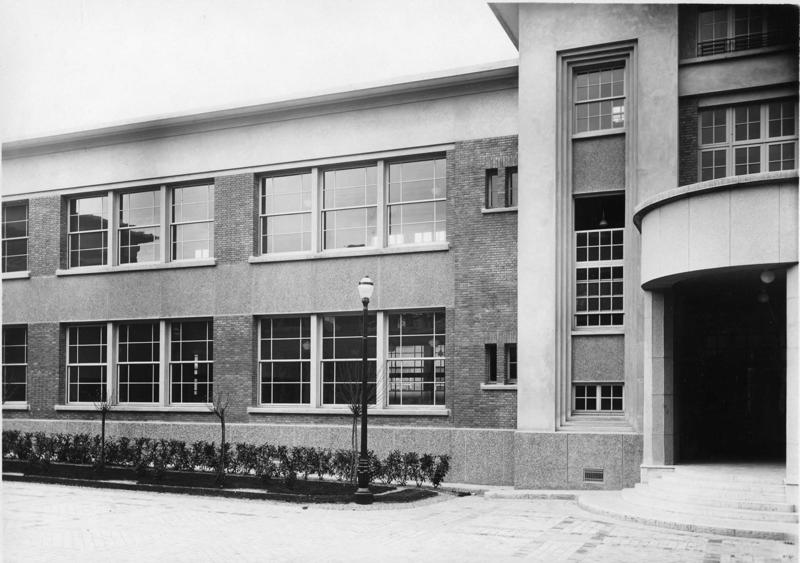Ecole primaire Aristide Briand de la cité-jardins - Façade intérieure (Titre fictif)