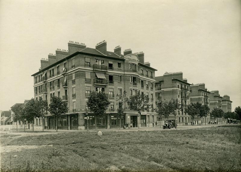 Vue de la cité-jardins (Titre fictif)