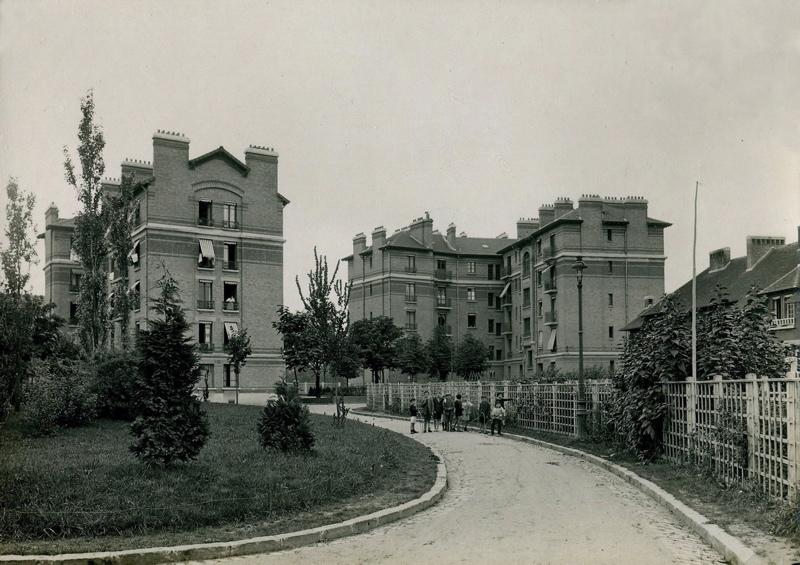 Vue de la cité-jardins (Titre fictif)