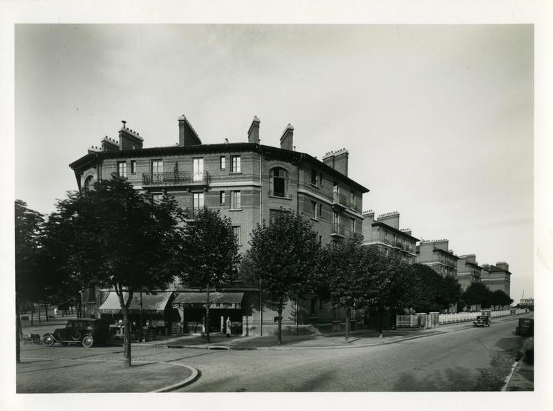 Vue de la cité-jardins - Immeubles collectifs (Titre fictif)