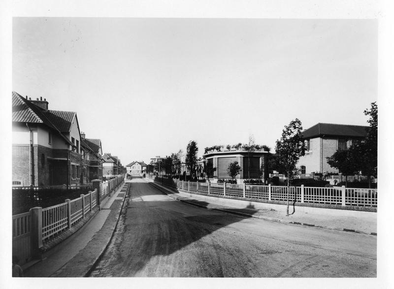 Vue de la cité-jardins - Pavillons individuels (Titre fictif)