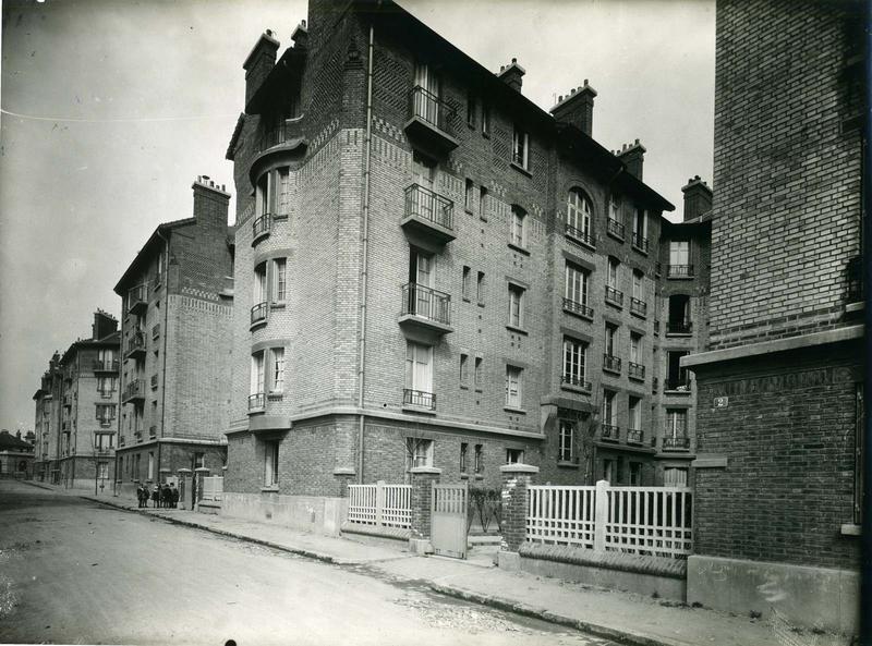 Vue de la cité-jardins (Titre fictif)