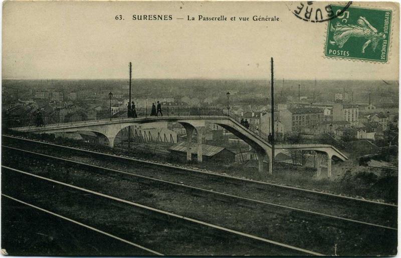 SURESNES - La Passerelle et vue Générale