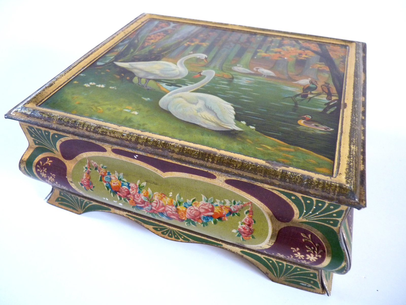 "Cygnes et oiseaux en automne" d’Olibet (titre fictif)