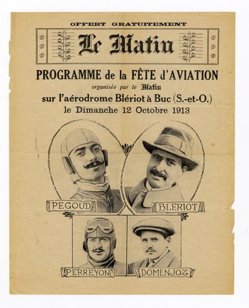Programme de la Fête de l'Aviation du 12 octobre 1913