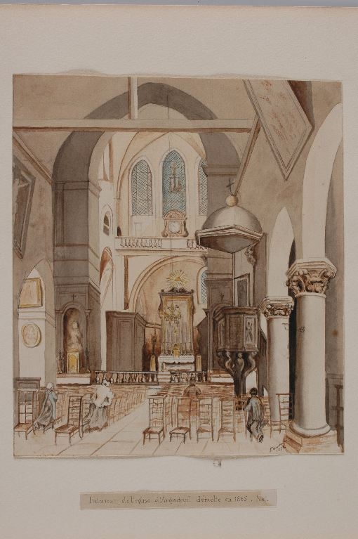 Intérieur de l’église d’Argenteuil