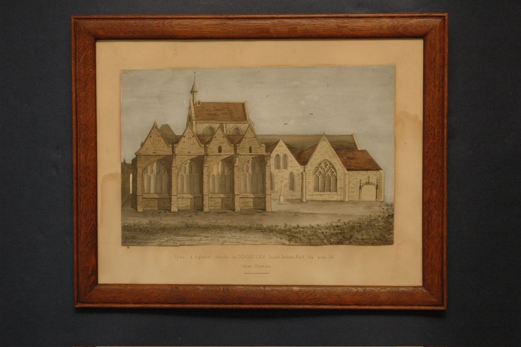 Extérieur de l’ancienne église d’Argenteuil (façade latérale nord), vue prise du vieux cimetière