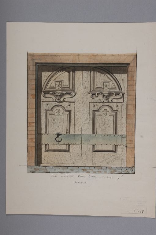 Porte Louis XIII, maison Leroux, n° 21 Rue de l’Hôtel-Dieu