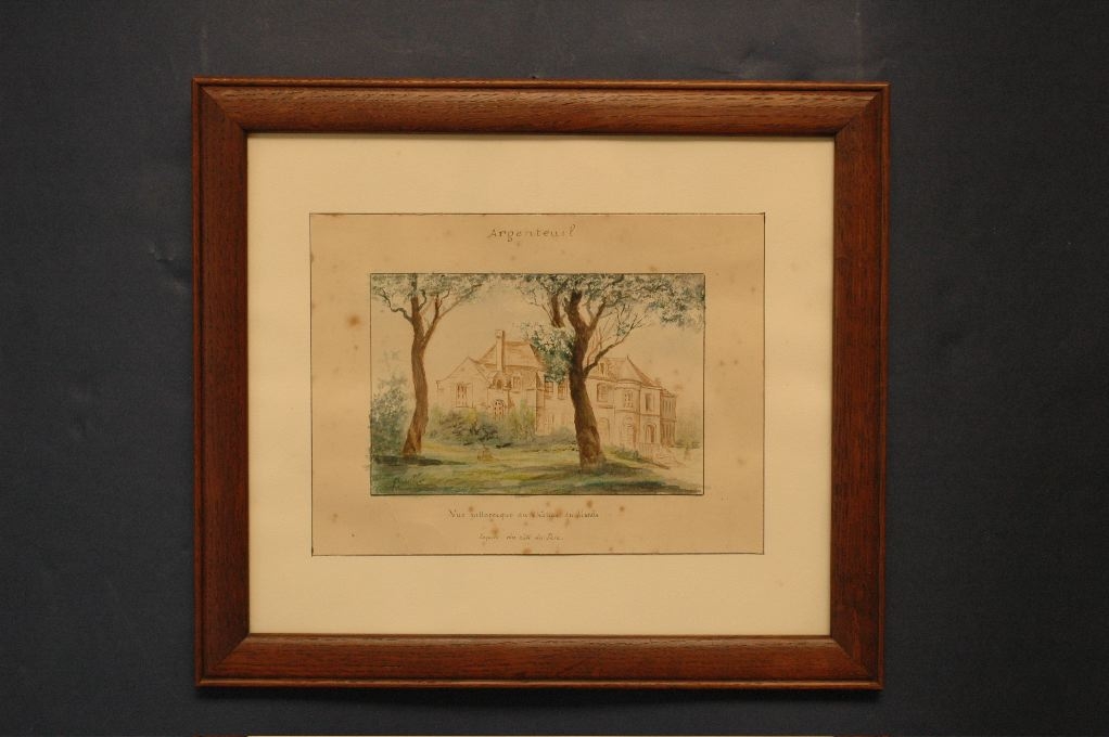 Vue pittoresque du château du Marais, façade du côté du parc