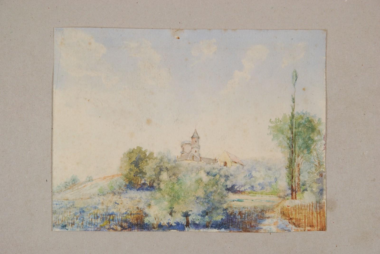 Le moulin d'Orgemont en 1899, après transformation