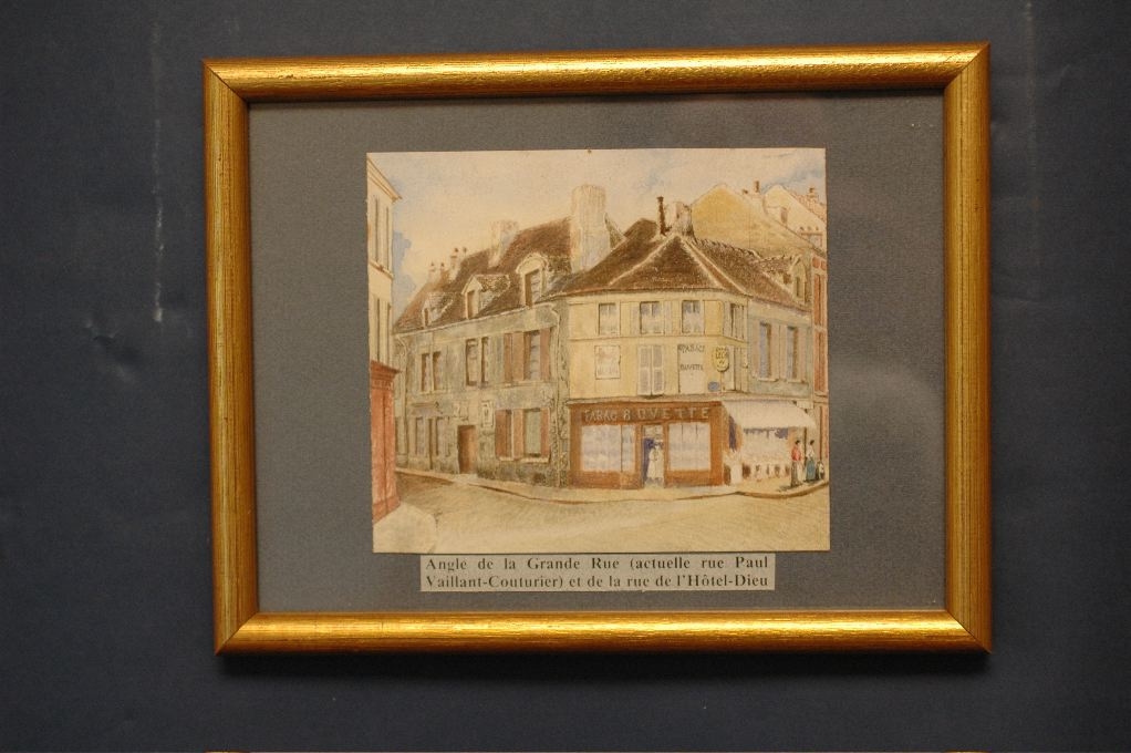 Angle de la Grande Rue (actuelle rue Paul Vaillant-Couturier) et de la rue de l’Hôtel-Dieu