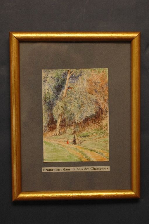 Promeneurs dans les bois des Champioux