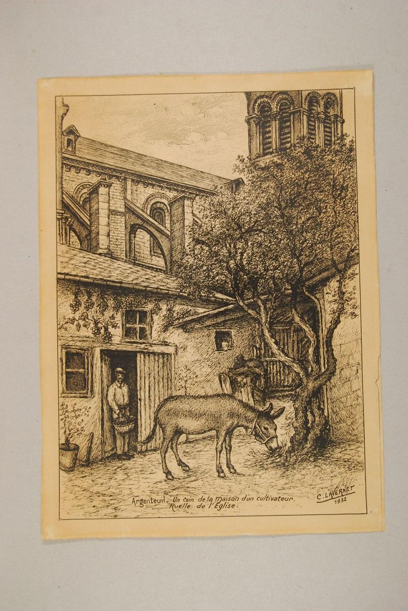 Coin de la maison d'un cultivateur, ruelle de l'église