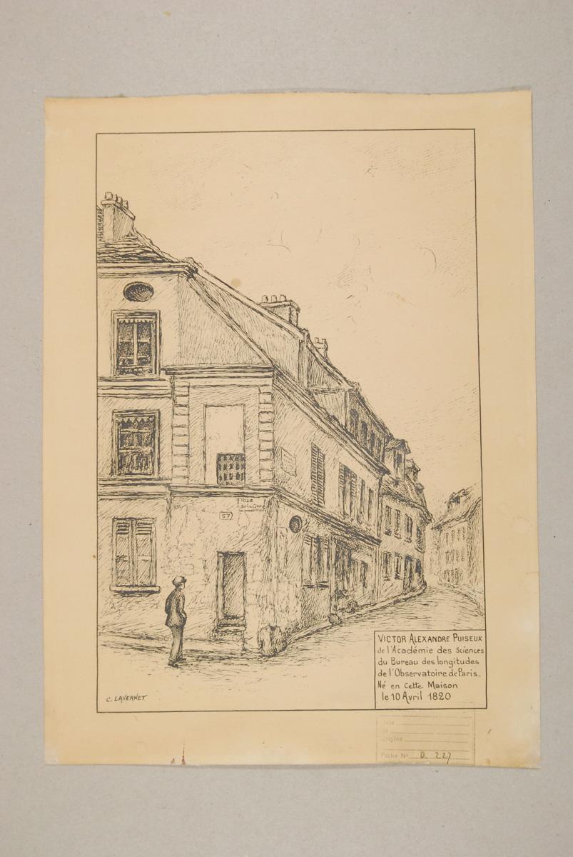 Maison natale de Victor Puiseux, angle rue du port - rue de la gare