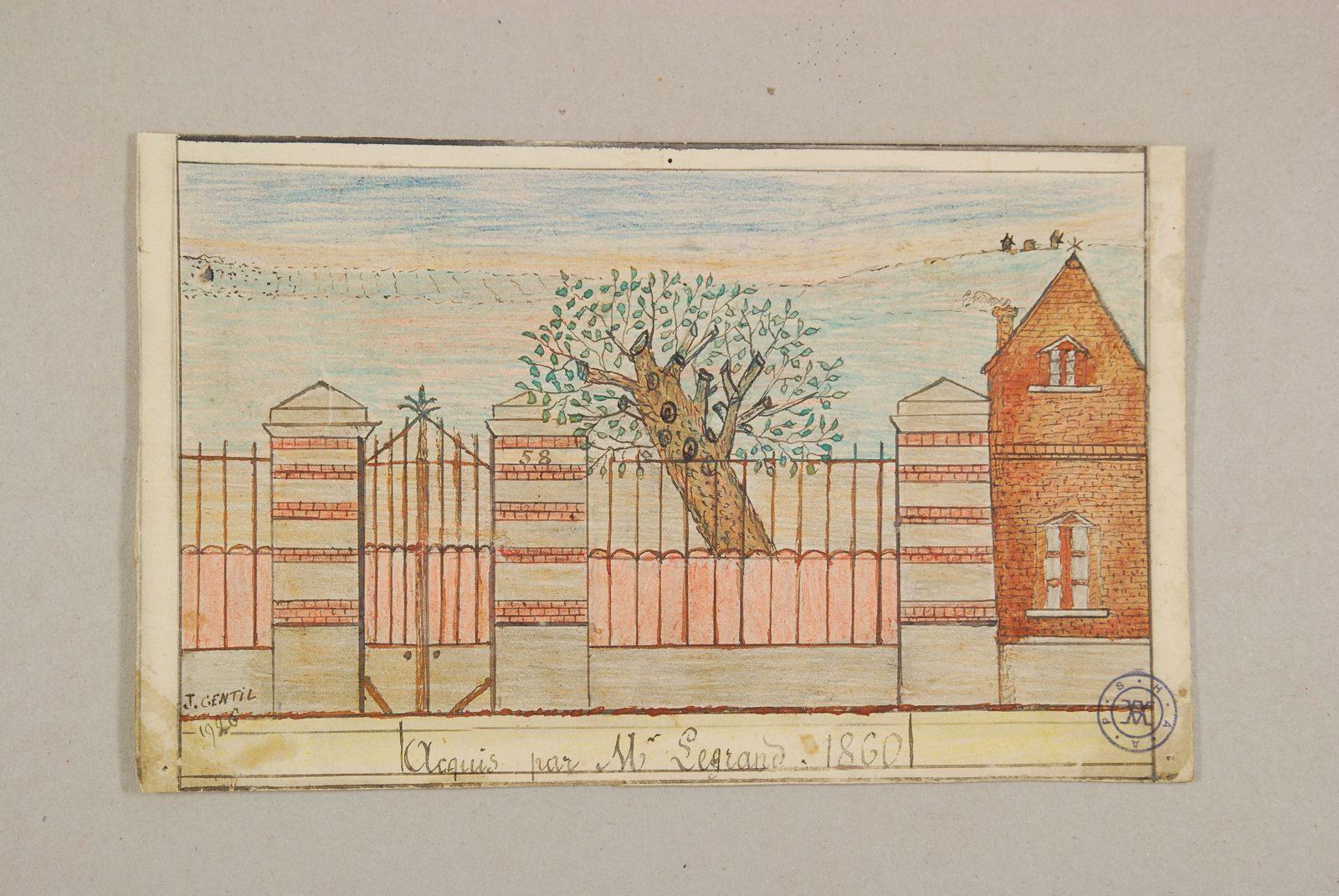 Pavillon acquis par M. Legrand en 1860