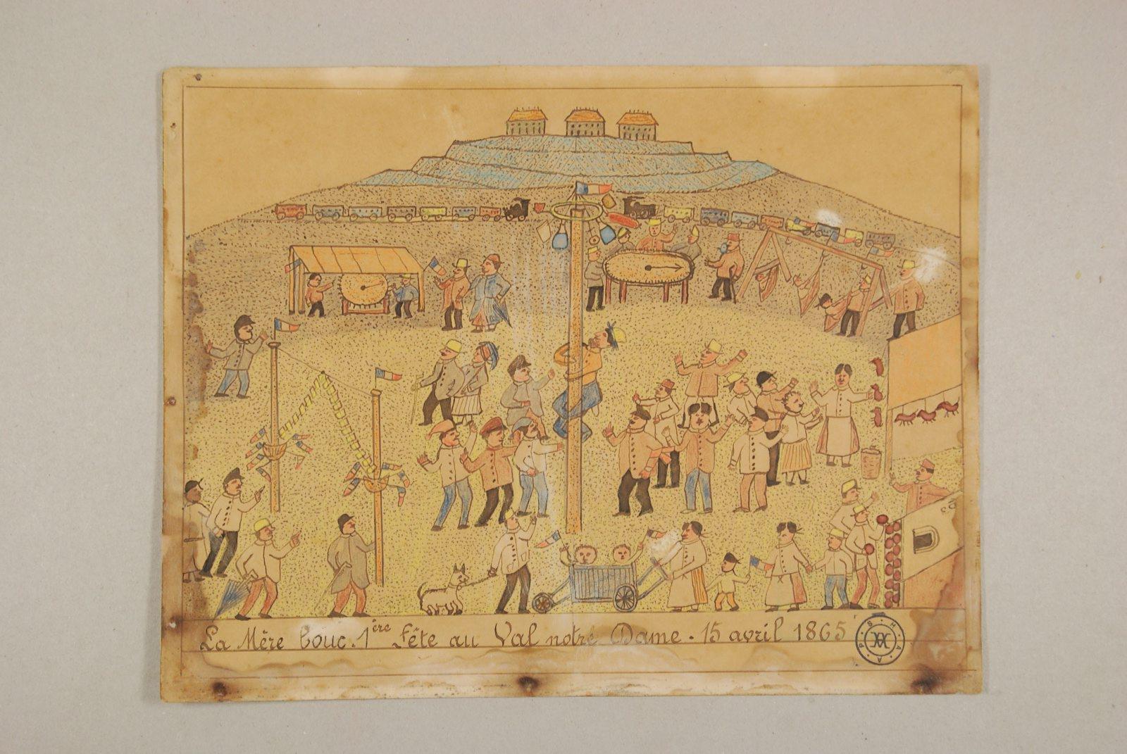 Fête au Val Notre-Dame, le 15 avril 1865